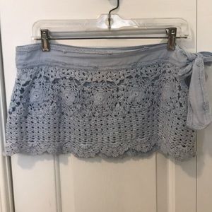 Letarte crochet Beach coverup / miniskirt, size M